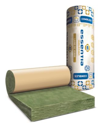 Rouleau laine de verre kraft Essentia40 Ursa - 1,2 x 8,5m ép.100 mm R. 2,5m²K/W (vendu au rouleau)