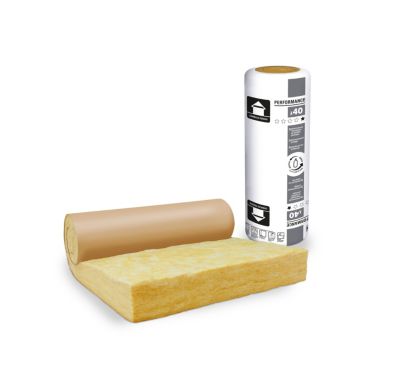 Image principale de Rouleau laine de verre kraft Supralaine - 1,2 x 5,4 m ép.200 mm R. 5 m²K/W (vendu au rouleau)