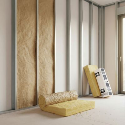 Rouleau laine de verre Supralaine - 1,2 x 10 m ép.100 mm R. 2.5m²K/W
