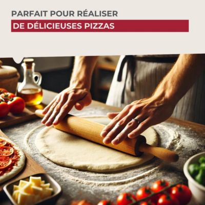 Rouleau à pâtisserie en bois 25 cm Fackelmann Wood Edition