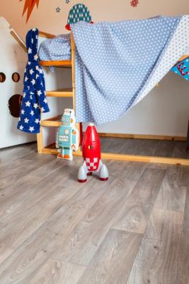 Rouleau PVC Ecofloor chêne gris L.4 m (vendu au m²)