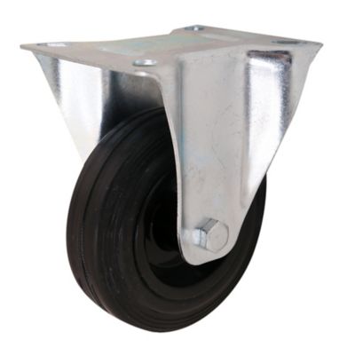 Roulette fixe ø10 cm,75 kg Caoutchouc