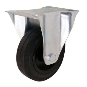 Roulette fixe ø10 cm,75 kg Caoutchouc