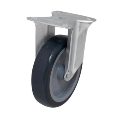 Roulette fixe à platine fixe ø 10 cm, charge max 70 kg