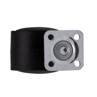 Roulette jumelée pivotante noire ø3.5 cm, charge max 30 kg