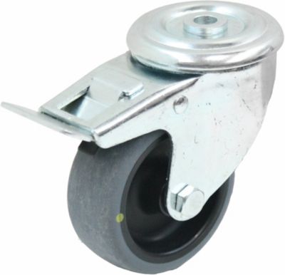 Lot De Roulettes Pivotantes HTR – Caoutchouc Gris, 80mm, Charge 150kg, Costaudes !