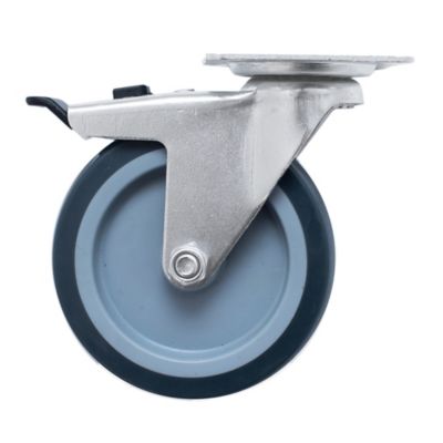 Roulette pivotante grise ø10 cm, charge max 70 kg