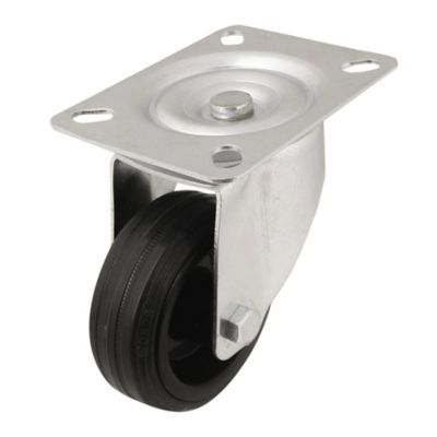 Roulette pivotante noire ø8 cm, charge max 70 kg
