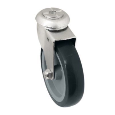 Roulette pivotante sans frein ø100 mm, œil, charge max 70kg