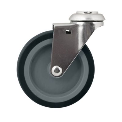 Roulette pivotante sans frein ø100 mm, œil, charge max 70kg