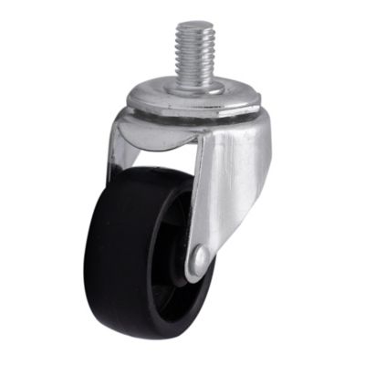 Roulette pivotante sans frein ø40 mm, plaque 10 x 15 mm, 20kg