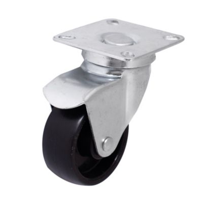 Roulette pivotante sans frein ø41 mm, plaque 42 x 42 mm, charge max 25kg