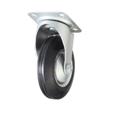 Roulette pivotante sans frein metal diametre 85 mm a visser pour chariot et meuble
