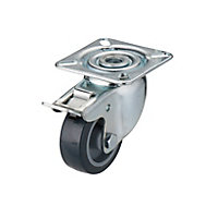 Roulette platine pivotante + frein diamètre 5 cm, charge max 40 kg