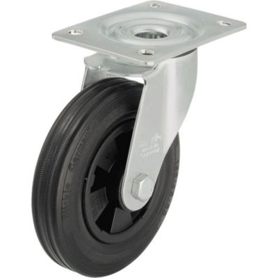 Roulettes pivotantes en tôle d'acier - version mi-lourde - Série L-VPP-L-VPP 125G-ST