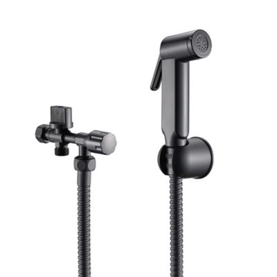 Rousseau Kit hygiène WC noir pour réservoir WC apparent