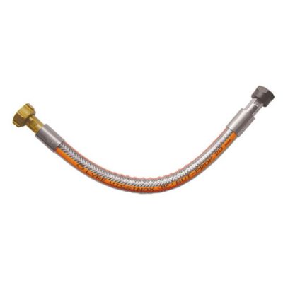 ROUSSEAU - Lyre inox raccordement gaz butane propane 70 cm - Triple sécurité - 20 bars - Validité 20 ans