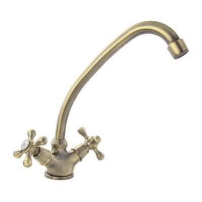 ROUSSEAU Robinet mélangeur de cuisine Beverly - Sans douchette - Bronze ...