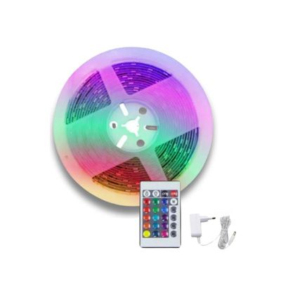Ruban 12V 5M 30LED/m RGBCW avec télécommande - SILAMP
