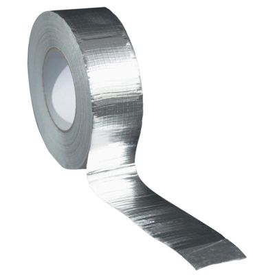 Ruban adhésif aluminium renforcé largeur 50 mm longueur 50 mètres - assemblage isolants et gaines