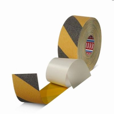 Ruban adhésif antidérapant - TESA - 50 mm x 15 m - Noir/Jaune - Multi-usages