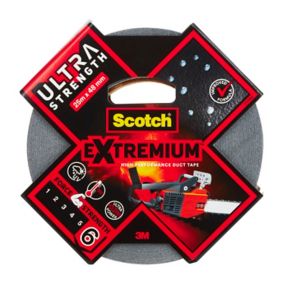 Ruban adhésif toile de réparation Scotch Extremium 25 x 48 mm noir