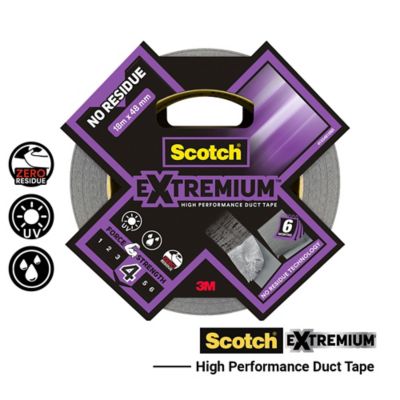 Ruban adhésif toile de réparation Scotch Extremium 18 x 48 mm gris