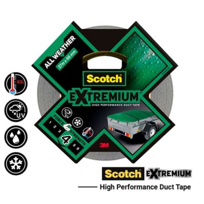 Ruban adhésif toile de réparation Scotch Extremium 27 x 48 mm gris