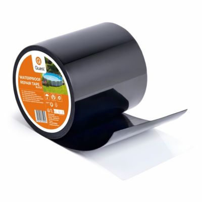 Ruban butyle etanche 100 mm QUEST, ruban de reparation flexible et impermeable - 3 m, noir