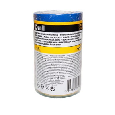 Ruban d'isolation, couleur mélangée 19 mm x 10 m vendu par 5 pièces