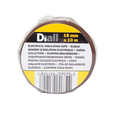 Ruban d'isolation électrique 19 mm x 10 m marron