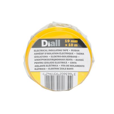 Ruban d'isolation électrique 19 mm x 10 m vert et jaune