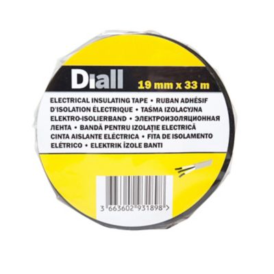 Ruban d'isolation électrique 19 mm x 33 m noir