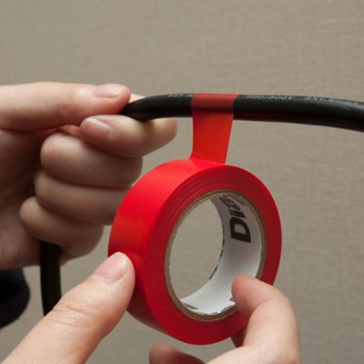 Ruban d'isolation électrique 19 mm x 33 m rouge
