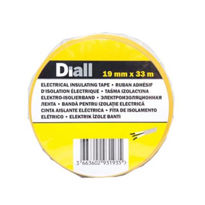 Image principale de Ruban d'isolation électrique 19 mm x 33 m vert et jaune