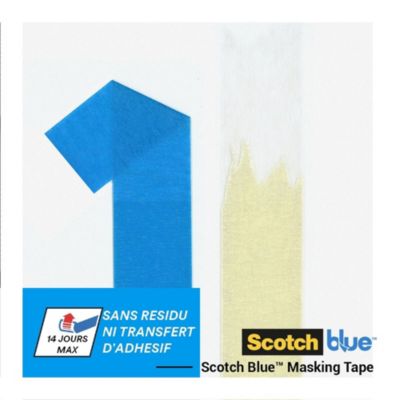 Ruban de masquage bleu Multi-Surfaces Scotch blue 3M, 36 mm x 41 m