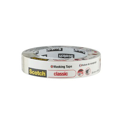 Ruban de masquage classique Scotch 50 m x 24 mm - 1 rouleau