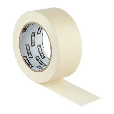 ACIT Tour De 10 Rouleaux Ruban De Masquage Peinture 50m X 30mm - Blanc, Sans Résidu, Haute Température 60°C