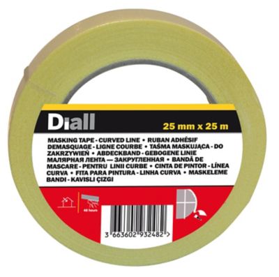 Ruban De Masquage Gocableties 25mm X 50m - Lot De 2 - Adhésif Sans Résidu - Pour Peinture Et Décoration
