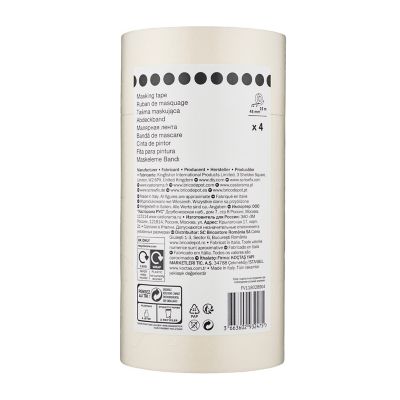 Ruban de masquage lignes droites 25 m x 48 mm - 4 rouleaux