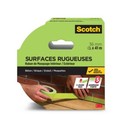 3M Ruban De Masquage 2060 Surfaces Rugueuses - Haute Adhésivité 48mm X 50m Vert