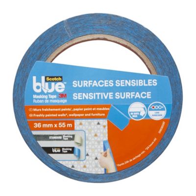 Ruban de masquage pour surfaces sensibles 55 m x 36 mm - 1 rouleau