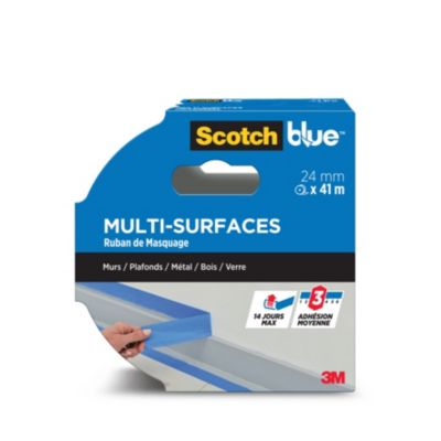 Ruban de Masquage premium Multi-Surfaces ScotchBlue™ 2090 Bleu 24 mm x 41 m