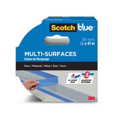 Ruban de Masquage premium Multi-Surfaces ScotchBlue™ 2090 Bleu 36 mm x 41 m