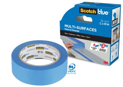 Ruban de Masquage premium Multi-Surfaces ScotchBlue™ 2090 Bleu 36 mm x 41 m