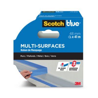 Ruban de Masquage premium Multi-Surfaces ScotchBlue™ 2090 Bleu 48 mm x 41 m