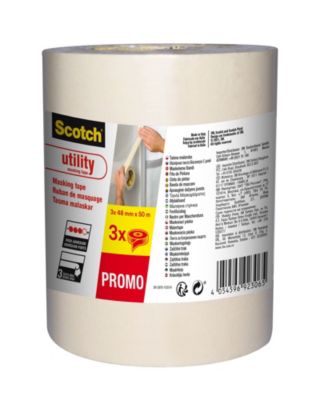 Ruban de masquage Scotch 48 mm x 50, 3 pièces