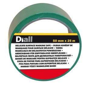 Ruban de masquage surfaces délicates Diall 25 m x 50 mm - 1 rouleau