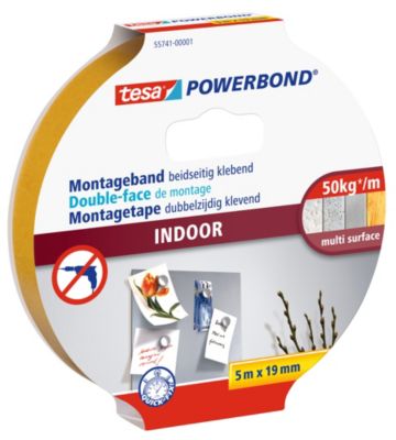 Ruban de montage 19 mm x 5 m Tesa POWERBOND 55741-00001-03 orange