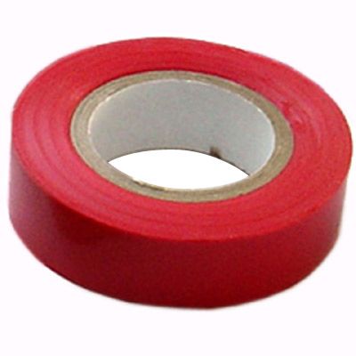 Ruban isolant rouge 15 mm x 10 m